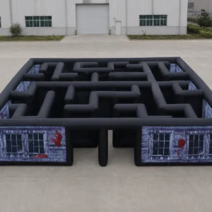 Commercial Inflatable Maze - Blood Window Open Top Dual Passage - product view 3