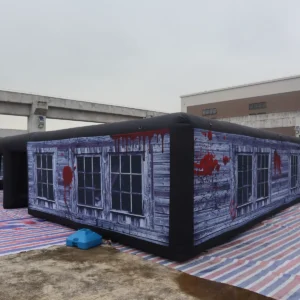Commercial Inflatable Maze - Blood Window Open Top Dual Passage - product view 2