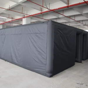 Commercial Inflatable Maze - Plain Black Fully Covered Dual Passage - product view 2