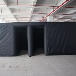 Commercial Inflatable Maze - Plain Black Fully Covered Dual Passage - product view 5