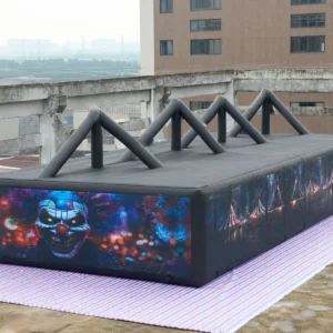 Commercial Inflatable Maze - Haunted Circus Gable Frame with Removable Cover - product view 3