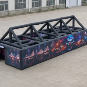 Commercial Inflatable Maze - Haunted Circus Gable Frame with Removable Cover - product view 1