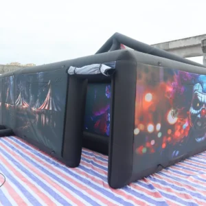 Commercial Inflatable Maze - Haunted Circus Gable Frame with Removable Cover - product view 4