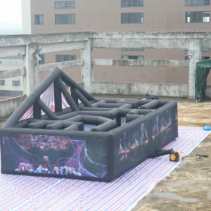 Commercial Inflatable Maze - Haunted Circus Gable Frame with Removable Cover - product view 6