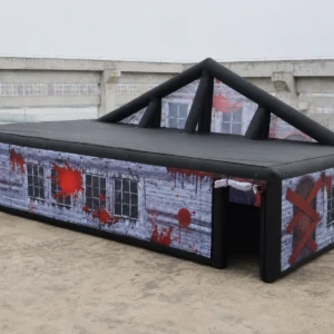 Commercial Inflatable Maze - Haunted Building Gable Frame with Removable Cover - product view 3
