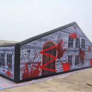 Commercial Inflatable Maze - Haunted Building Gable Frame with Removable Cover - product view 4