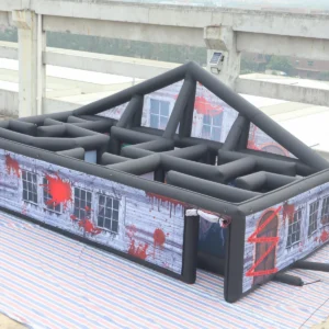 Commercial Inflatable Maze - Haunted Building Gable Frame with Removable Cover - product view 6