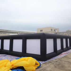 Commercial Inflatable Maze - Black White Mesh Open Top Dual Arch - product view 6