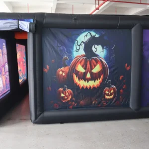Commercial Inflatable Maze - Black Halloween Covered Corridor - product view 5