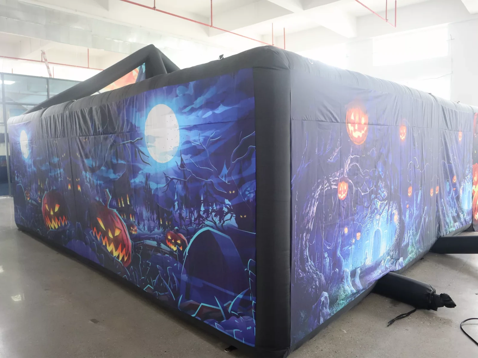 Commercial Inflatable Maze - Haunted Castle Gable Facade Open Top - product view 1