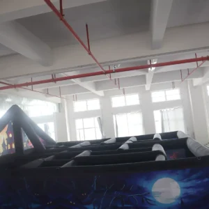Commercial Inflatable Maze - Haunted Castle Gable Facade Open Top - product view 5