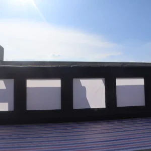 Commercial Inflatable Maze - Black White Mesh Open Top Dual Passage - product view 6