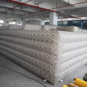 Commercial Inflatable Maze - Gray Digital Camouflage Open Top - product view 4