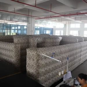 Commercial Inflatable Maze - Gray Digital Camouflage Open Top - product view 2
