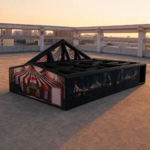 Commercial Inflatable Maze - Clown Circus Open Top - product view 1
