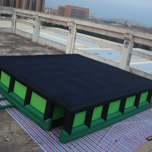 Commercial Inflatable Maze - Green Black Flat Cover - product view 2