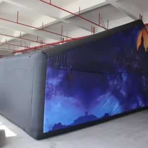 Commercial Inflatable Maze - Black Castle Gable - product view 5