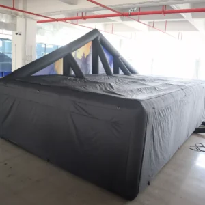 Commercial Inflatable Maze - Black Castle Gable - product view 2