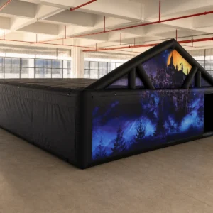 Commercial Inflatable Maze - Black Castle Gable - product view 1