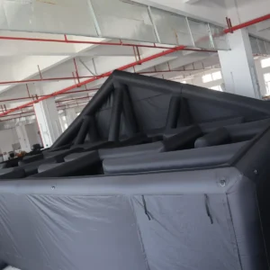 Commercial Inflatable Maze - Black Open Top Gable - product view 4