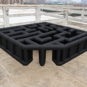 Commercial Inflatable Maze - Black Open Square - product view 3