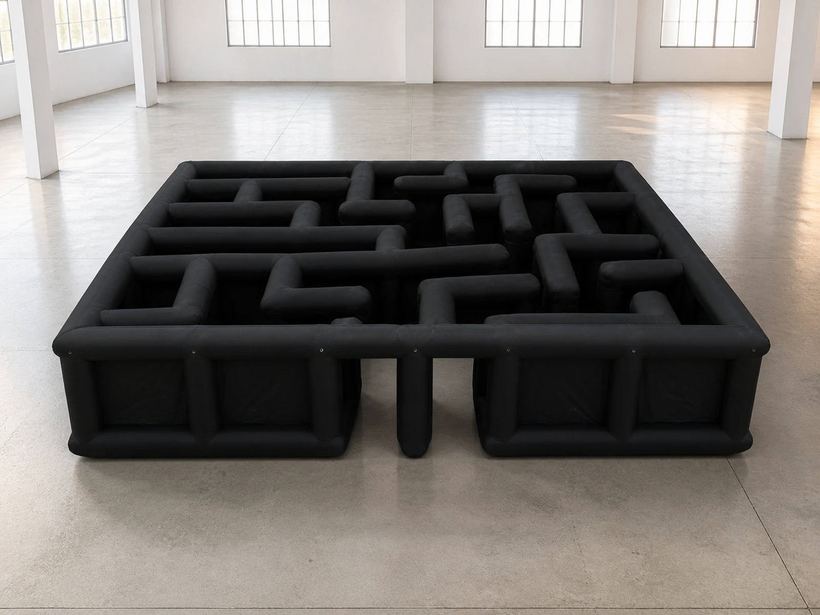Commercial Inflatable Maze - Black Open Square - product view 1