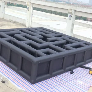 Commercial Inflatable Maze - Black Open Square - product view 4