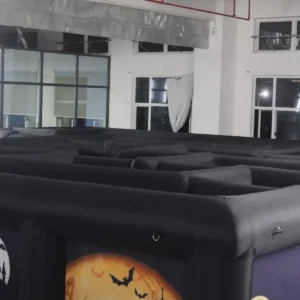 Commercial Inflatable Maze - Black Halloween Open Top 7x7x2m - product view 4