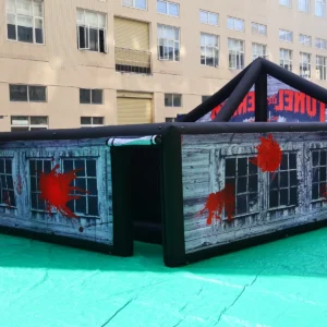 Commercial Inflatable Maze - Gray Haunted Open Gable 8x8x2m - product view 1