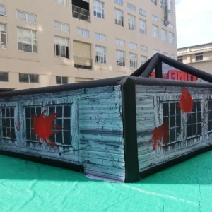 Commercial Inflatable Maze - Gray Haunted Open Gable 8x8x2m - product view 2