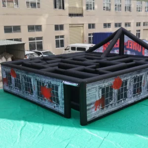 Commercial Inflatable Maze - Gray Haunted Open Gable 8x8x2m - product view 3