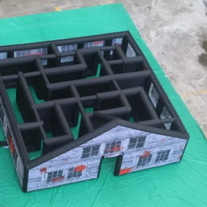 Commercial Inflatable Maze - Gray Haunted Open Gable 8x8x2m - product view 4