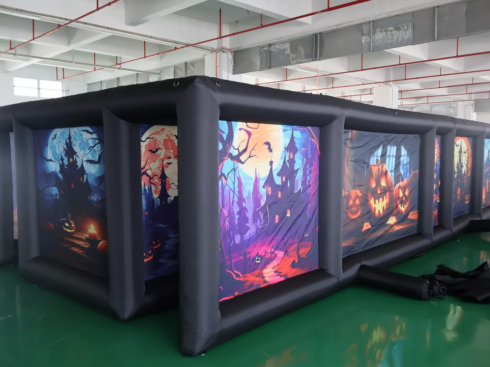 Air Science 4x9x2m Black Halloween Inflatable Maze - product view 1