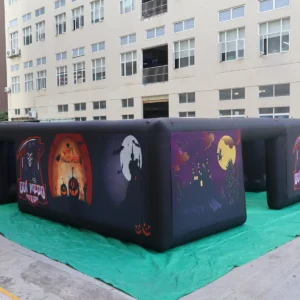 Air Science 10x10x2m Black Halloween Open-Top Inflatable Maze - product view 4