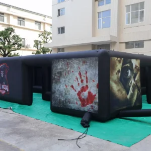 Air Science 10x10x2m Black Halloween Open-Top Inflatable Maze - product view 2