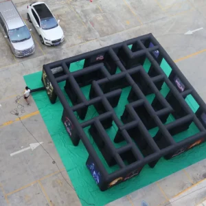Air Science 10x10x2m Black Halloween Open-Top Inflatable Maze - product view 1
