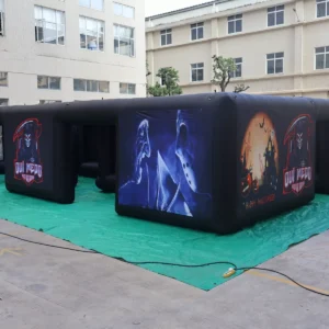 Air Science 10x10x2m Black Halloween Open-Top Inflatable Maze - product view 3