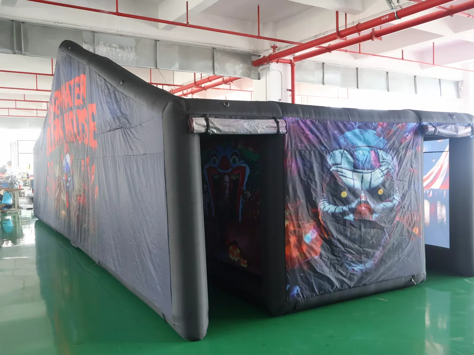 Air Science 4x10x3m Black Clown Roof-Frame Inflatable Maze - product view 1