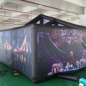 Air Science 4x10x3m Black Clown Roof-Frame Inflatable Maze - product view 3