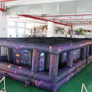 Air Science 5x11x2m Purple Technology Open-Top Inflatable Maze - product view 2