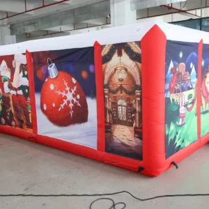 Air Science 4x6x2m Red Christmas Covered Inflatable Maze - product view 5