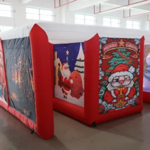 Air Science 4x6x2m Red Christmas Covered Inflatable Maze - product view 1