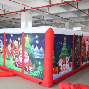 Air Science 4x6x2m Red Christmas Covered Inflatable Maze - product view 4