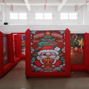 Air Science 4x6x2m Red Christmas Covered Inflatable Maze - product view 3