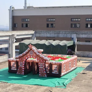 Air Science 8x8x2m Gingerbread Christmas Inflatable Maze - product view 5