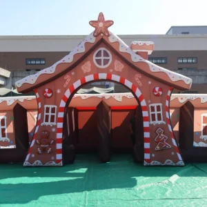 Air Science 8x8x2m Gingerbread Christmas Inflatable Maze - product view 2