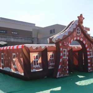 Air Science 8x8x2m Gingerbread Christmas Inflatable Maze - product view 1