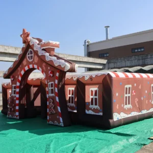 Air Science 8x8x2m Gingerbread Christmas Inflatable Maze - product view 3