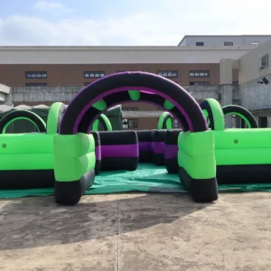 Air Science 10x10m Green and Purple Game Open-Top Inflatable Maze - product view 4