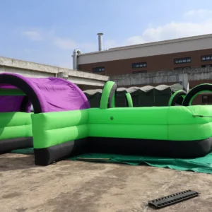 Air Science 10x10m Green and Purple Game Open-Top Inflatable Maze - product view 2